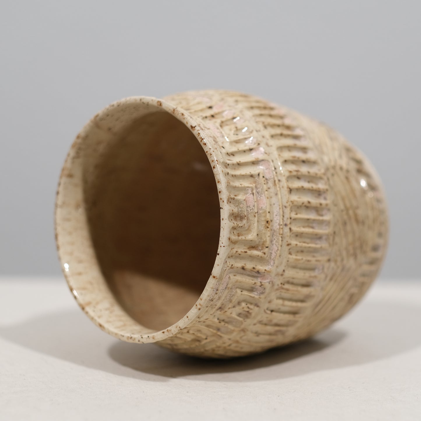 Champagne Speckle Large Pot