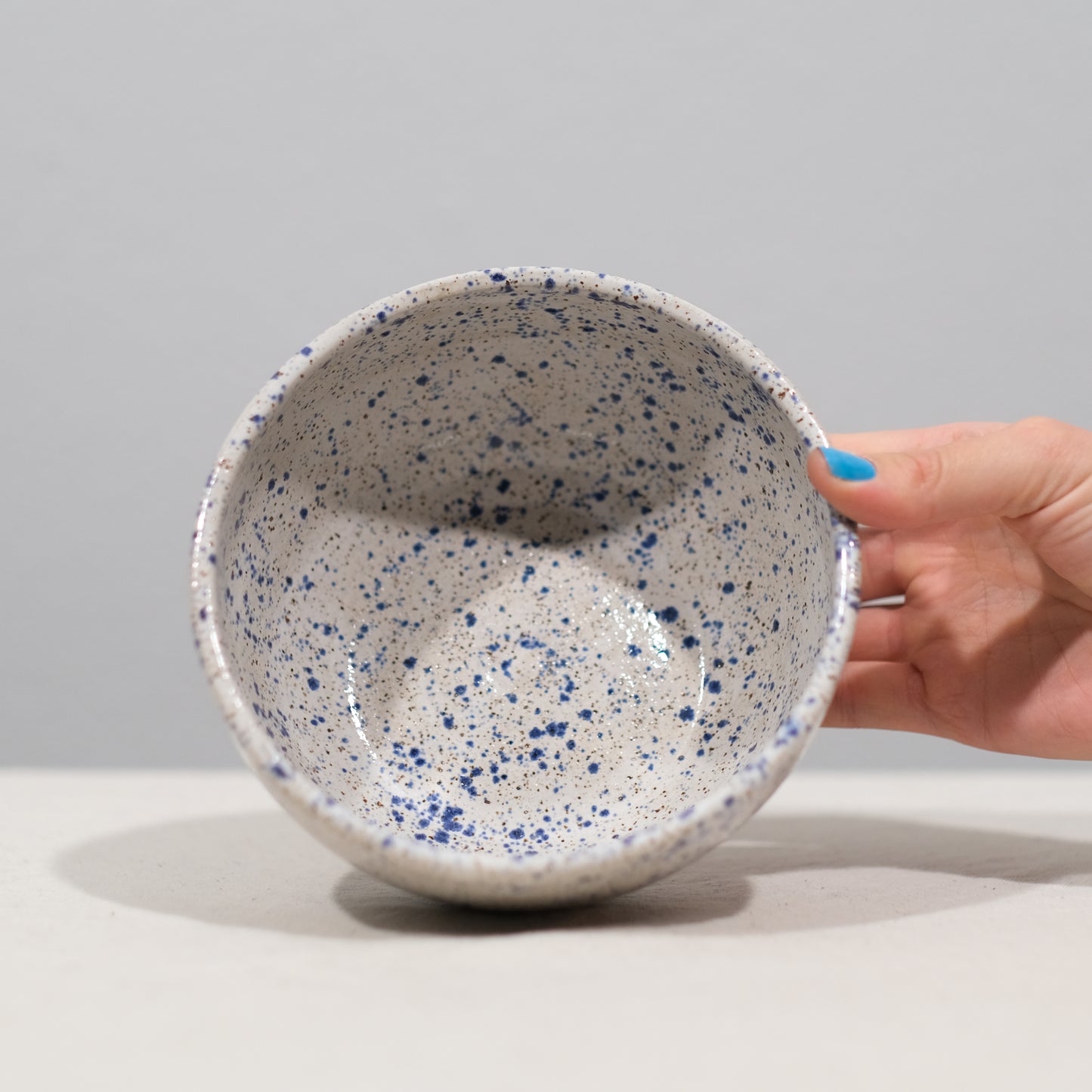 Blue Splatter Bowls Set