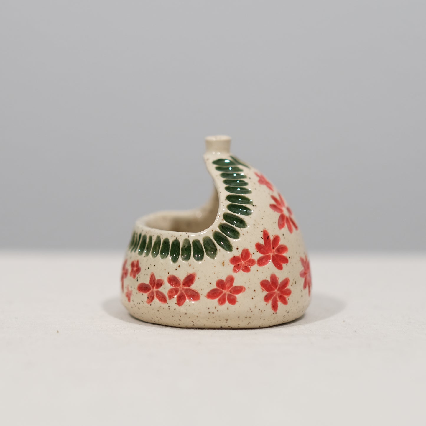 Floral Salt Pot