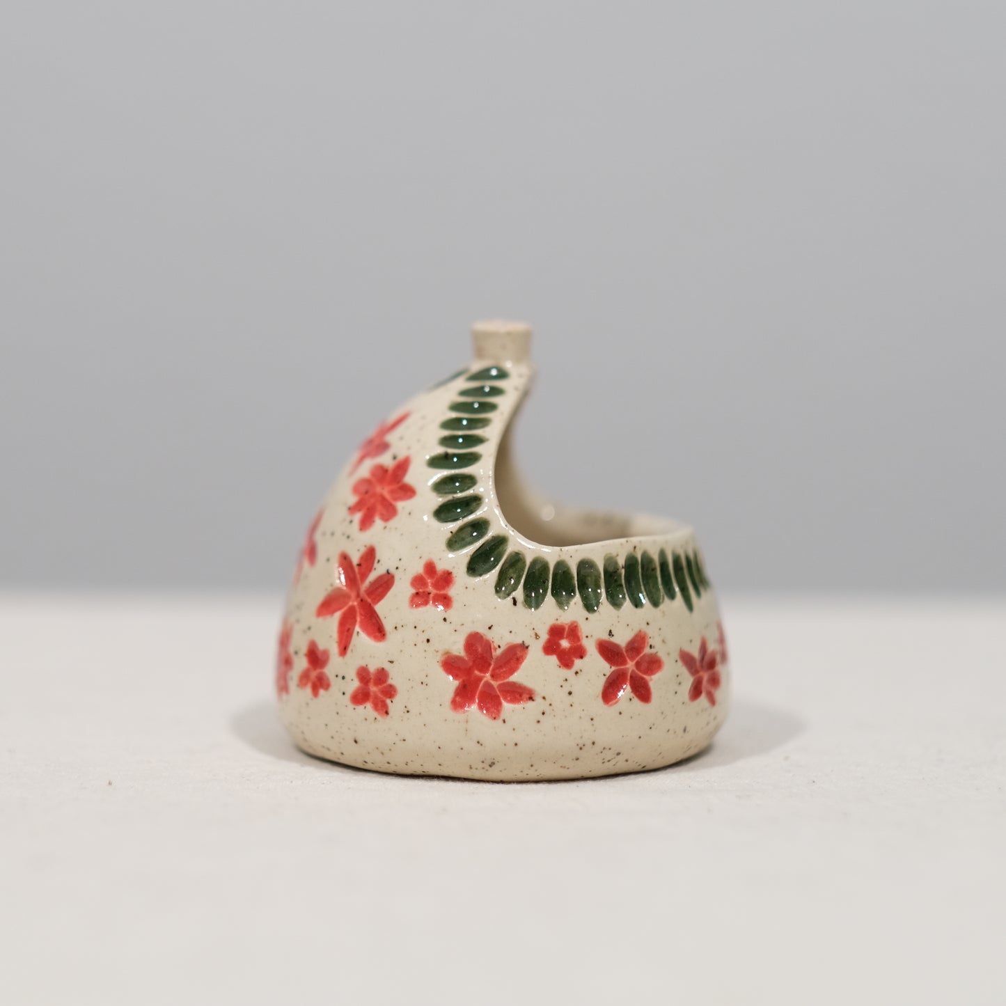 Floral Salt Pot