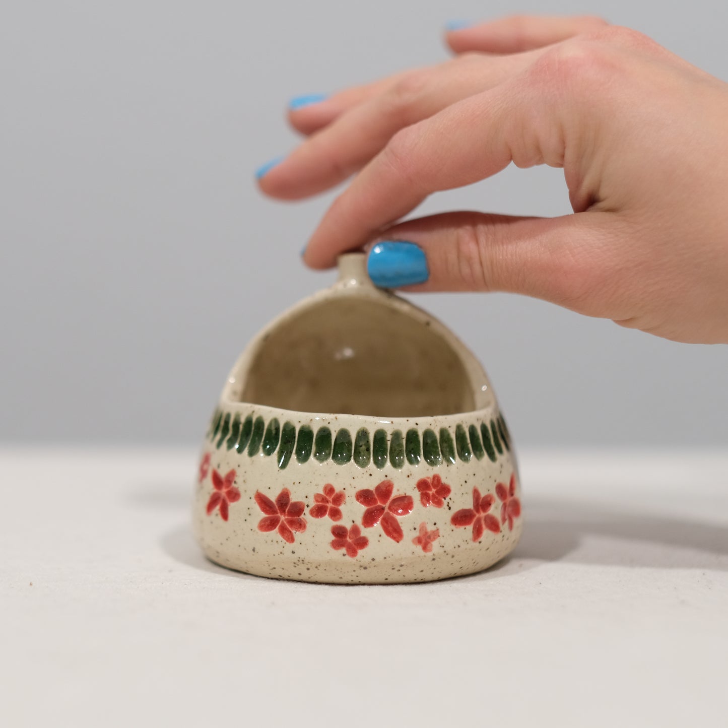 Floral Salt Pot