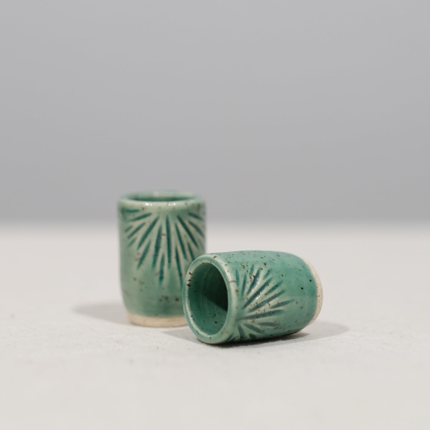 Aloe Shot Glass Pair
