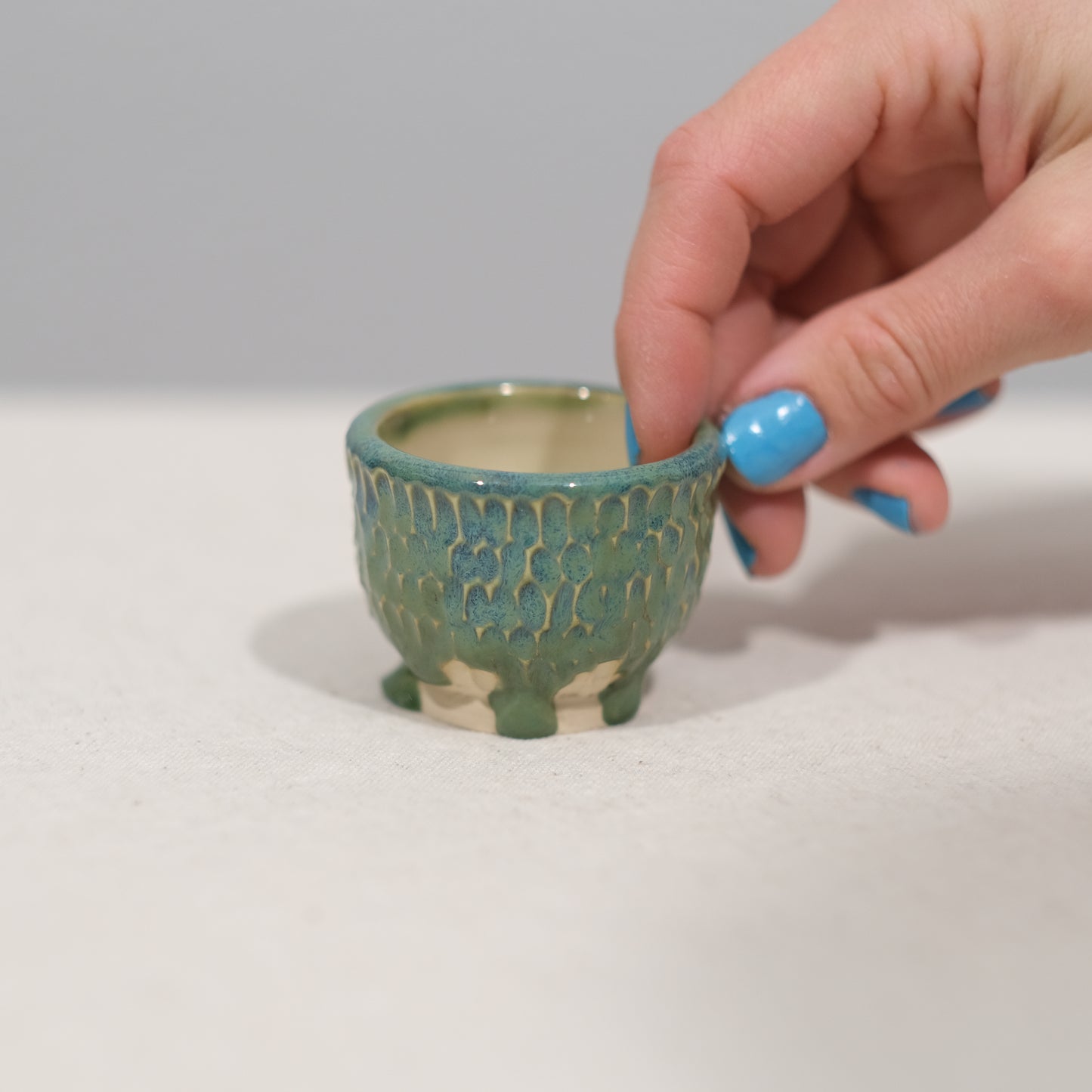 Turquoise Tiny Planter