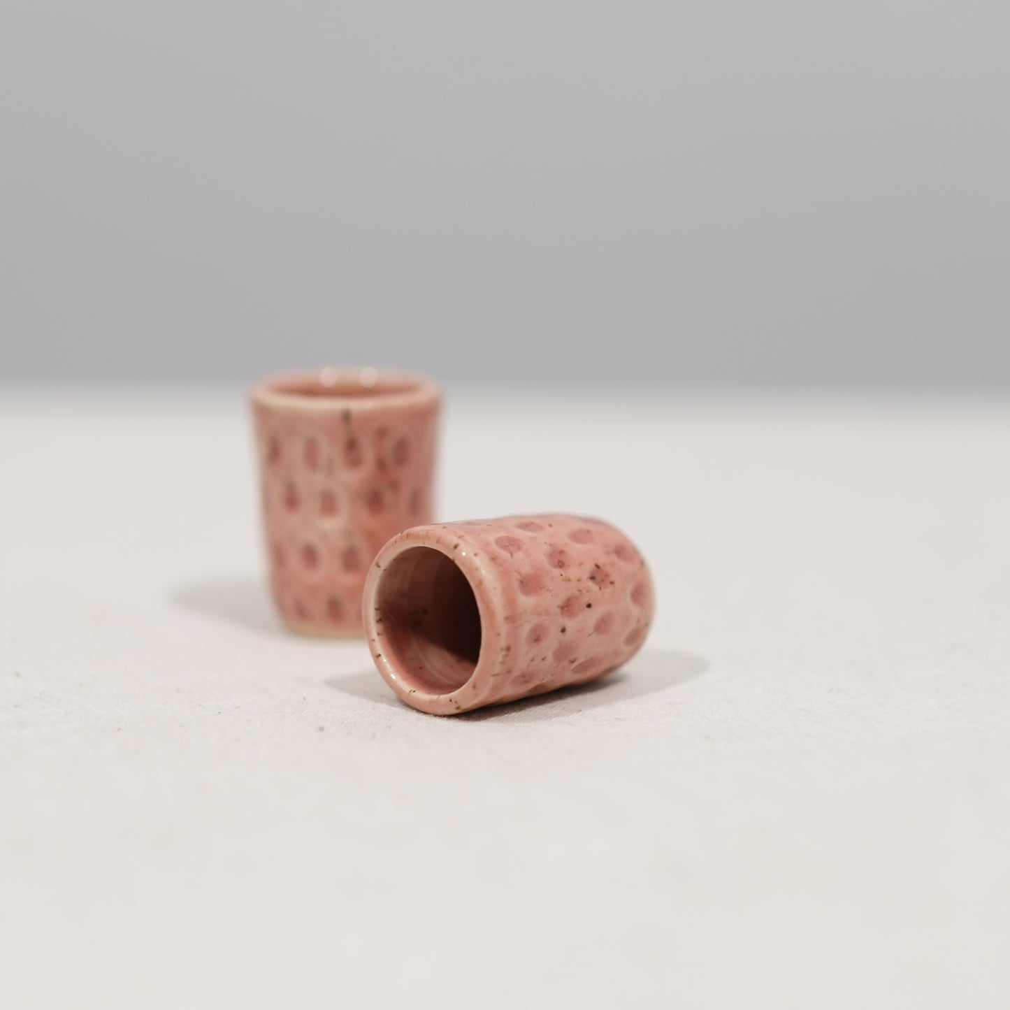 Pink Shot Glass Pair