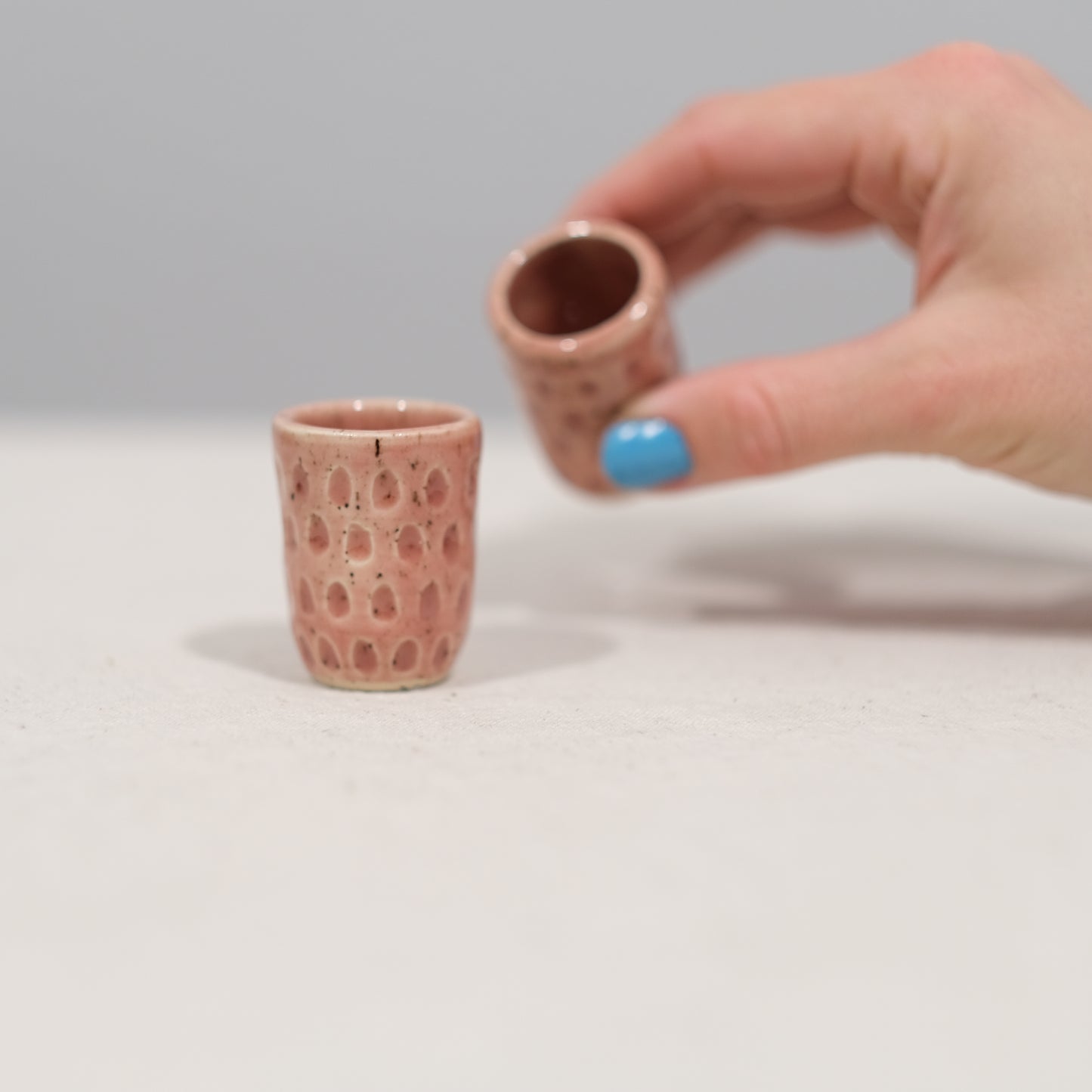 Pink Shot Glass Pair