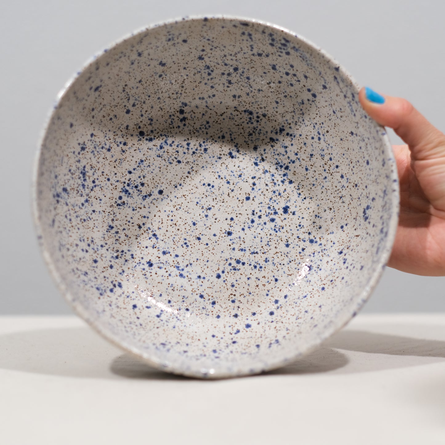 Blue Splatter Bowls Set
