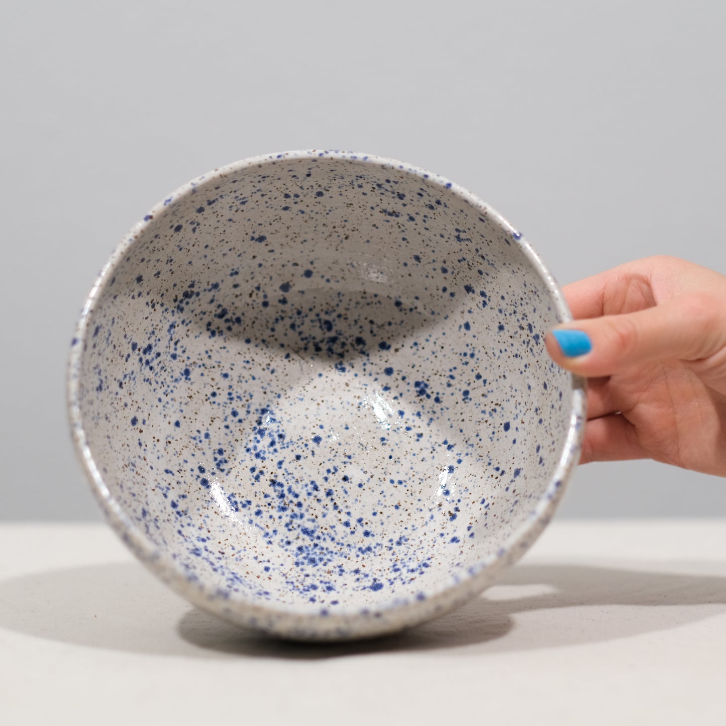 Blue Splatter Bowls Set