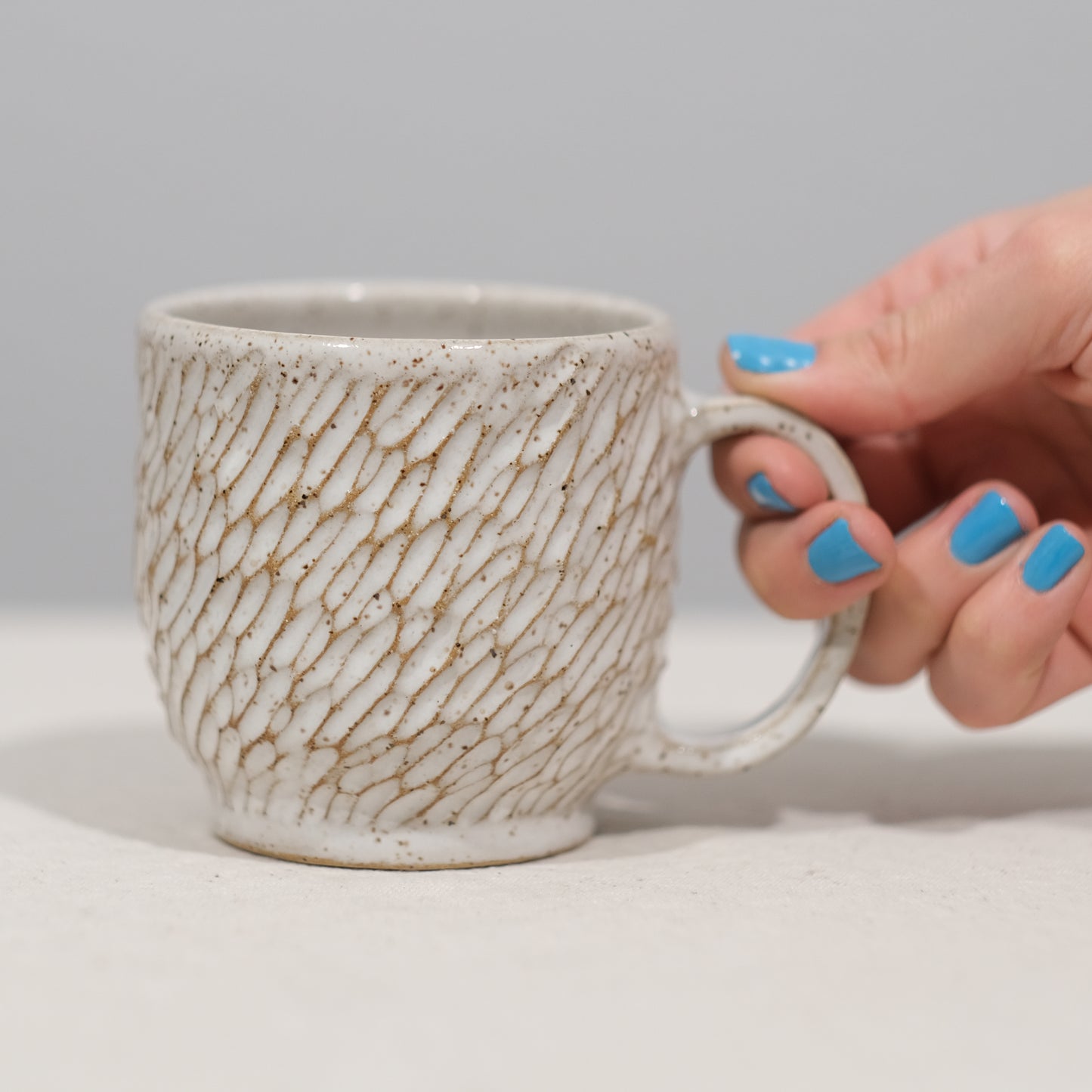 Rustic Carved Mug