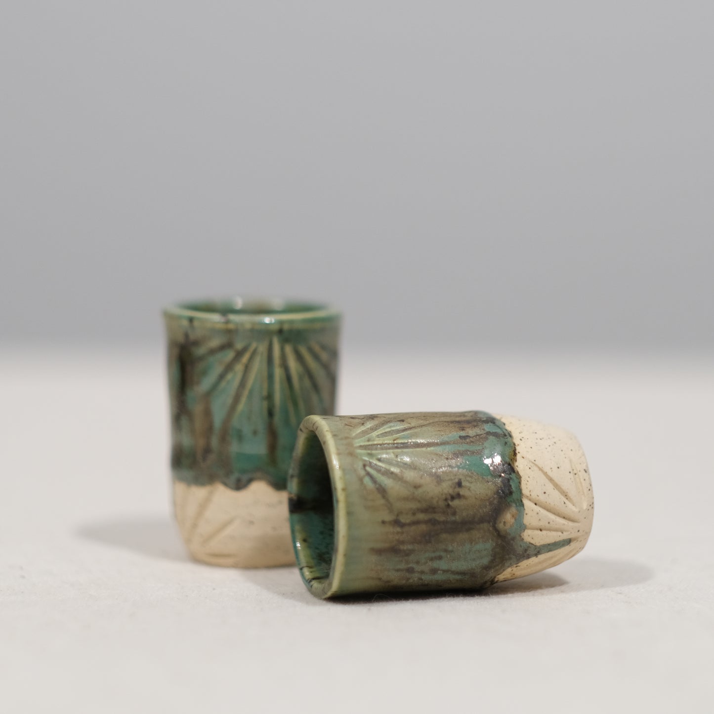 Cactus Shot Glass Pair