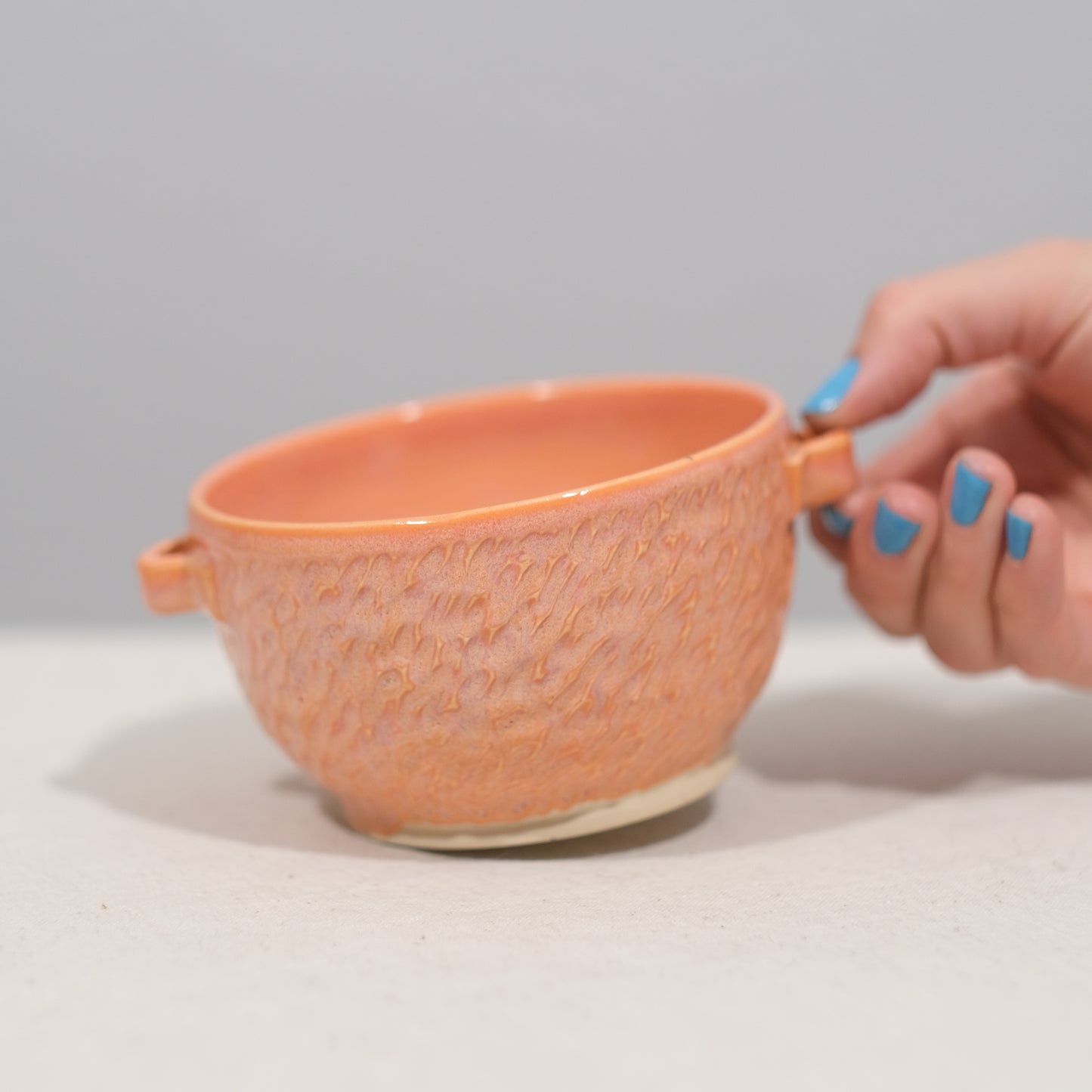 Coral Soup Bowl Pair