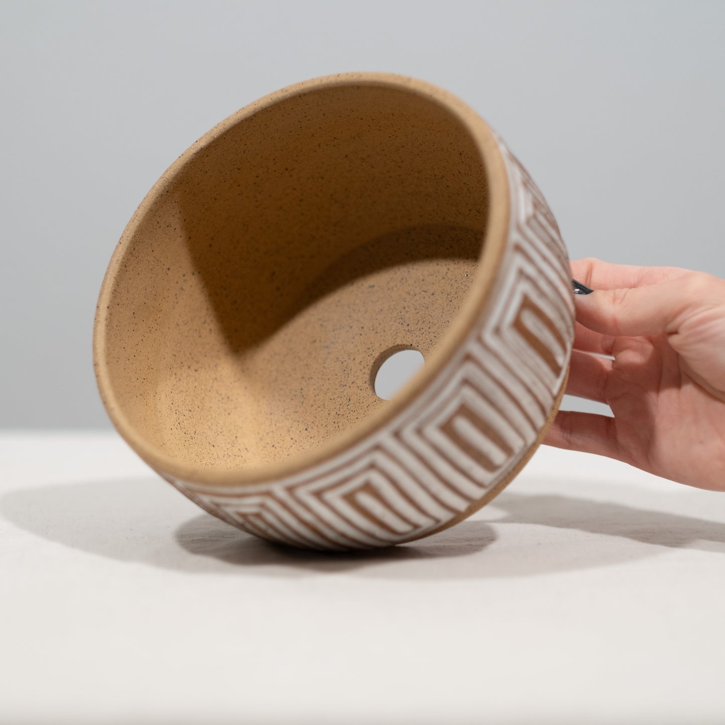 Naked Linear Carved Planter