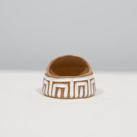 Naked Carved Salt Pot