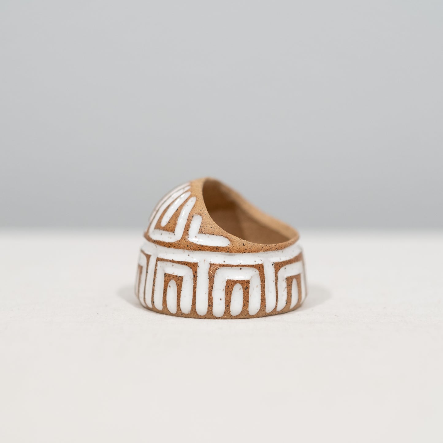 Naked Carved Salt Pot